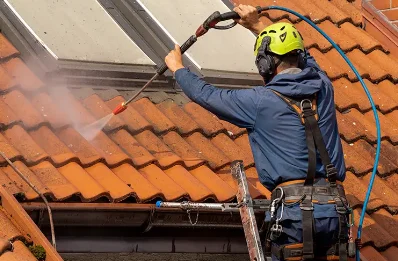 Démoussage et hydrofuge de toiture à Montlaux